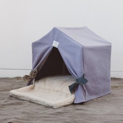 Louisdog（ルイスドッグ）Organic Peekaboo/Oxford Lavender Petit オーガニック ピーカブ オックスフォード ラベンダー