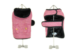 犬服　【NEW YORK DOG】（ニューヨークドッグ）Pink Boucle Coat　ピンク　12インチ