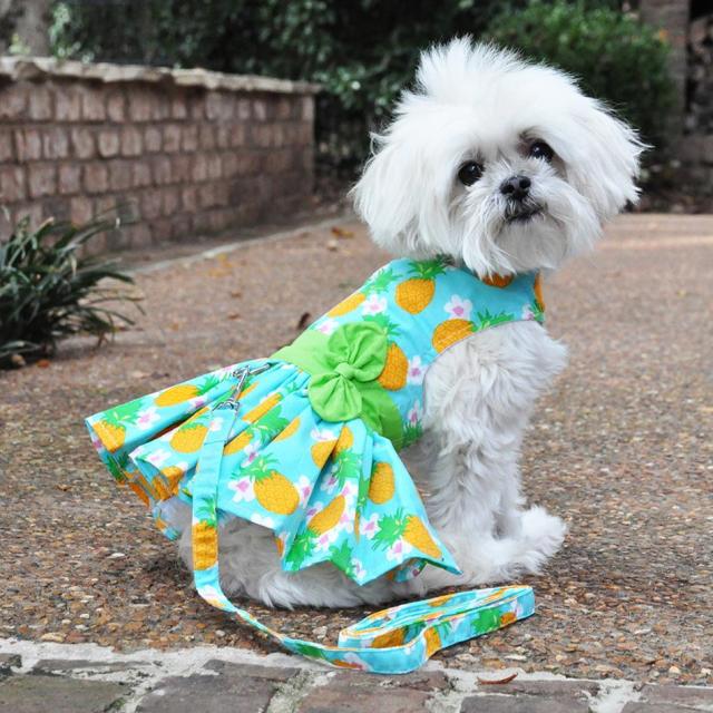 Doggie Design（ドギーデザイン）Pineapple Luau Dog Harness Dress パイナップル ルアウ ドレス